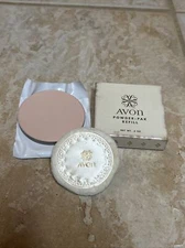 Vintage Avon Powder-Pack Refill Tan .5 oz.  New In Boxes/ Puff USA