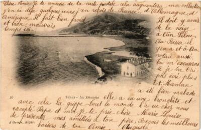 Old postcard AK ALGERIA Geiser 10 TENES La Douane (756174)