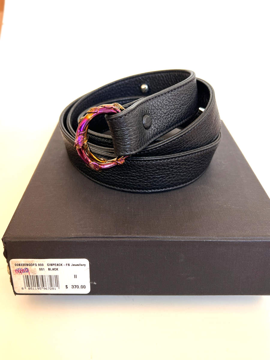 Diesel Black Gold + Ugo Cacciatori Men's Leather Belt Size up to