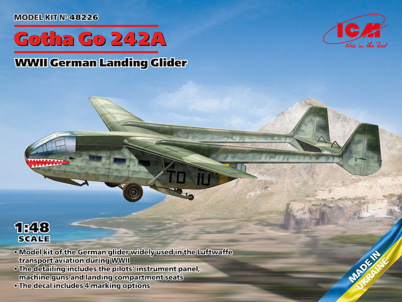 ICM 1/48 Gotha Go 242A WWII German Landing Glider - 48226