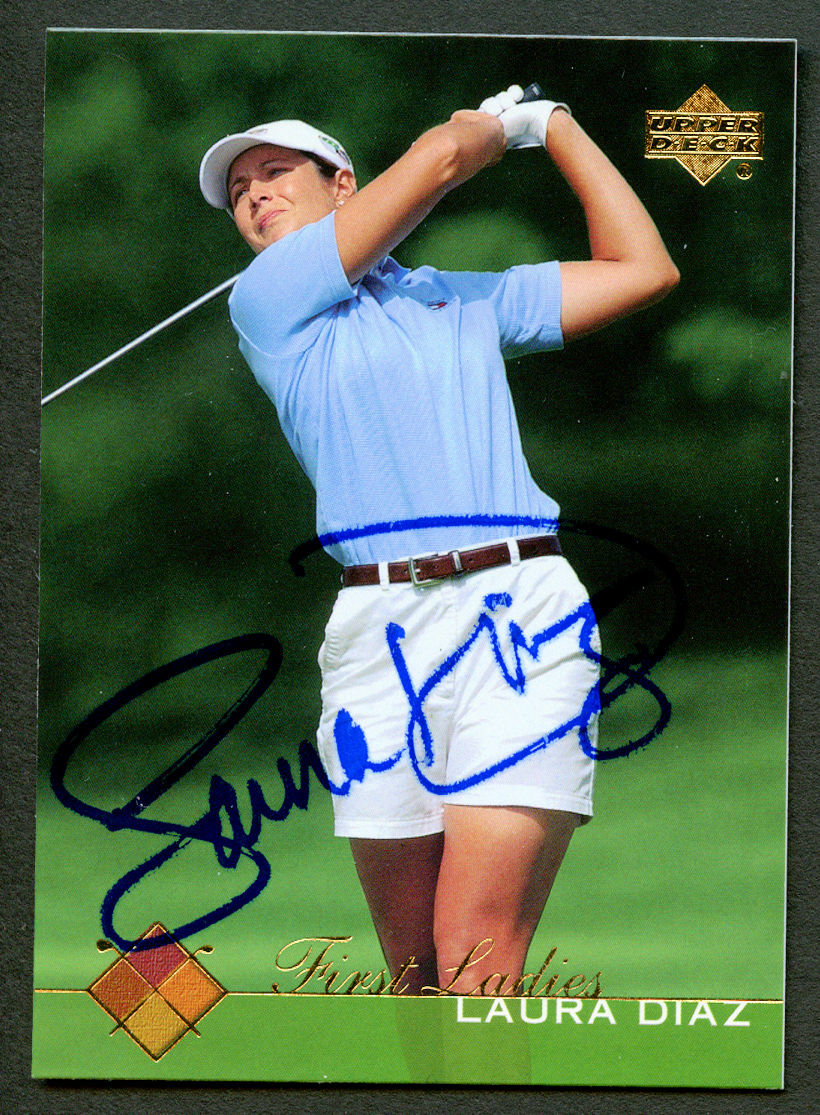 Laura Diaz #52 signed autograph auto 2003 Upper Deck LPGA Golf Trading Card