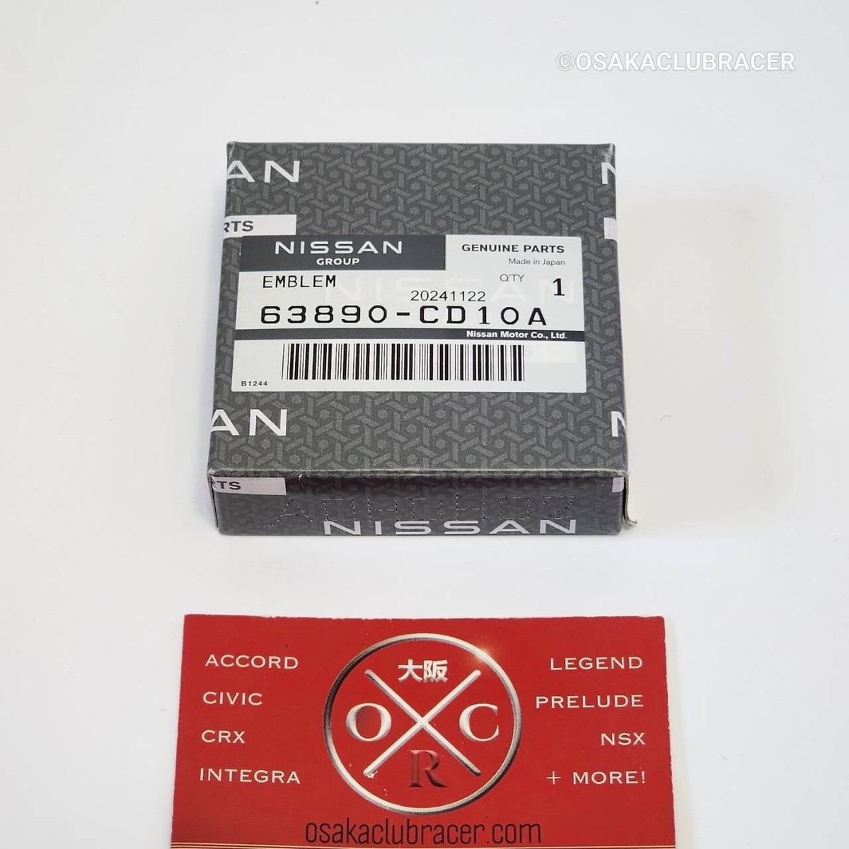 M  GENUINE OEM 03-08 Nissan 350Z JDM Fender Emblem Side Badge