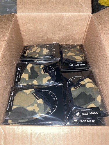 2 PACK Gorilla Mask Co. Face Mask Camouflage 100% Cotton - Picture 7 of 7