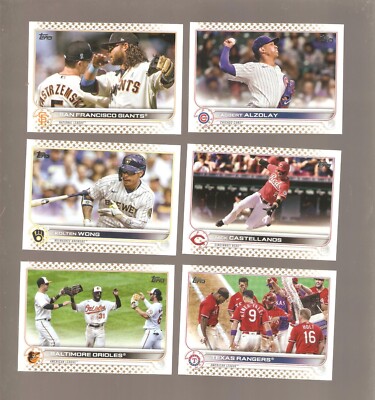 2022 topps  baseball (GOLD PARALLEL,FROM WAL-MART SET )501 thru 660,,you pick,