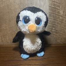 TY Beanie Boo WADDLES the Penguin Collectible 6  2013 - purple tag