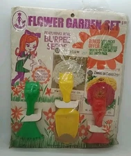 Amsco kids Flower Garden Set Tools & Burpee Seeds 1968 - New & Sealed!