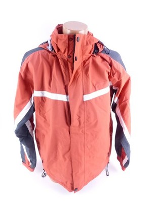 Crossfield Herren Jacke orange Gr. 48 Windjacke Funktionsjacke Kapuze (18229)