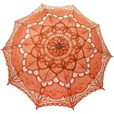 Battenburg Lace Bridal Umbrella - Classic Design