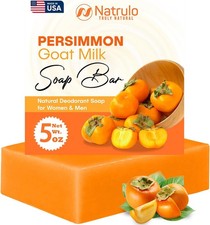 Persimmon Soap Bar for Body Odor Control Purifying Deodorizing Body Wash with