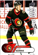 Josh Norris 2020-21 Upper Deck NHL Star Rookies Box Set #9 Ottawa Senators