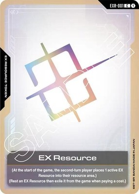 EX Resource EXR-001 Gundam Card Game Newtype Rising Normal Common Near Mint