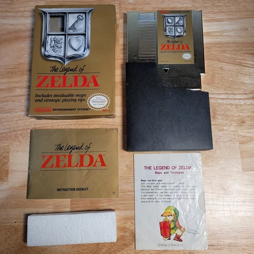 Legend of Zelda Nintendo Entertainment System NES CIB Complete - Tested