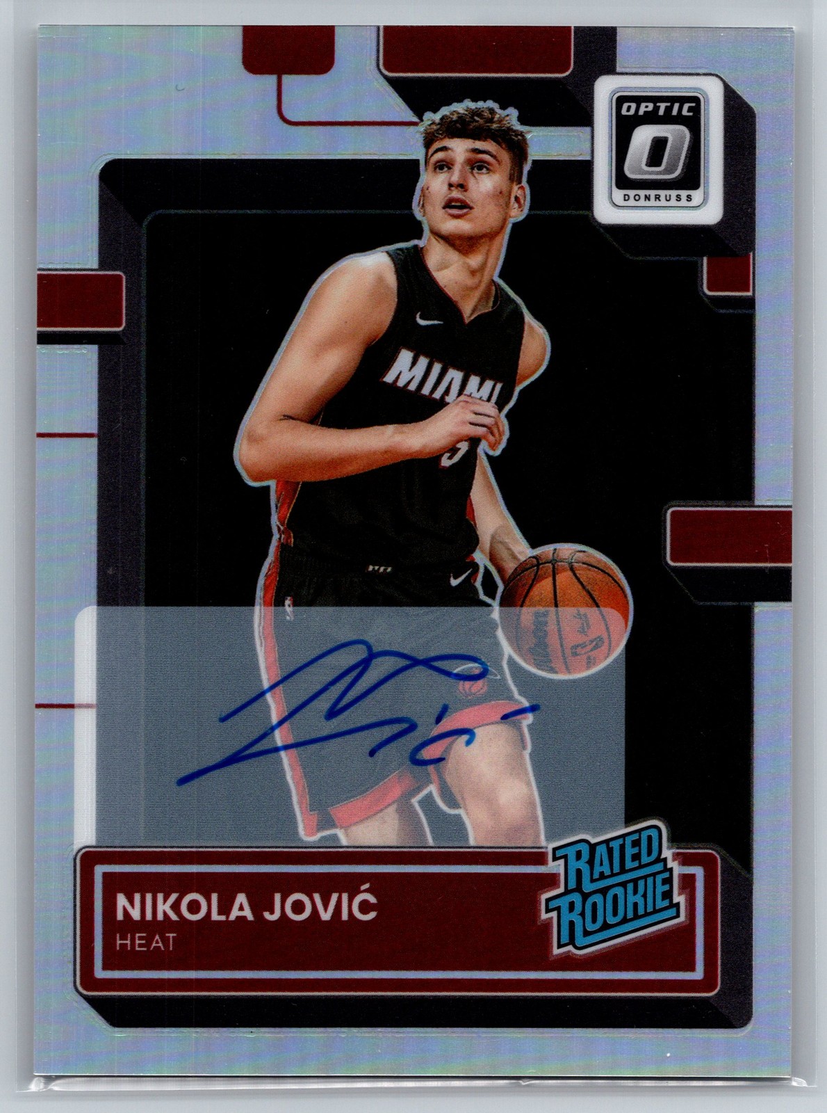 2022-23 Donruss Optic #224 Nikola Jovic Rated Rookie Holo Auto