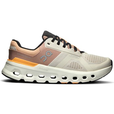 Women's On Cloudrunner 2, Pearl/Tangerine, 10 D Wide US