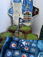 Sir Gilbert Flag Bearer - Heroscape Figure, Card, All Dice w/ Bag - Complete