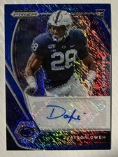 Jayson Odafe Oweh 2021 Panini Prizm Draft Picks Auto Blue Shimmer Prizm 10/13