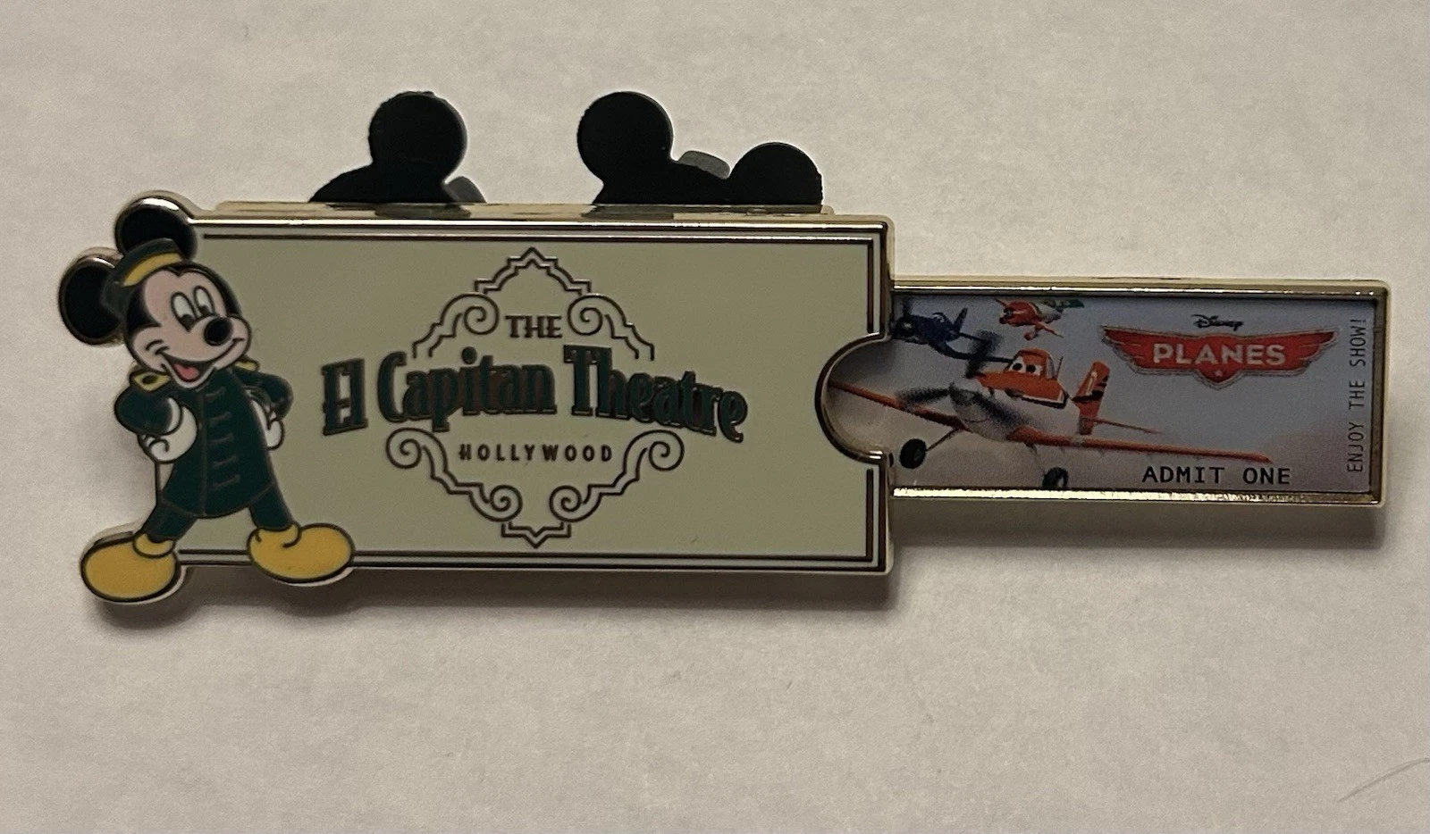 Disney DSF El Capitan Theatre Planes Fire and Rescue Admit One LE 300 Slider Pin