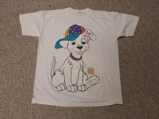 Vintage 90s 101 Dalmatians Cartoon Tv Movie Animal Retro Disney Shirt L DOG