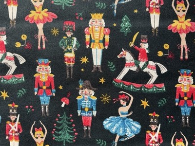 RARE & OOP Singer Premium Designer Holiday NUTCRACKER BALLET DANCERS Cotton FQ