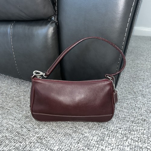 Y2k Coach 7785 Demi Burgundy Shoulder Bag  Vintage Nice - Picture 2 of 17