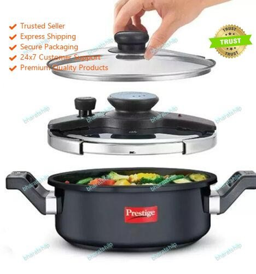 #ad #ad Prestige Svachh Hard Anodised Pressure Cooker With Deep lid For Spillage Control $117.78