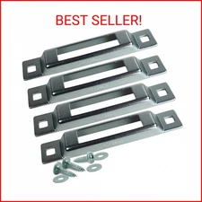 DC Cargo Mall Outdoor E Track Tie-Down – 1-Slot Plate (4-Pack) - Mini Anchor for