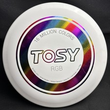 TOSY Flying Disc 16 Million RGB Multi-color White Pro 175g Frisbee LED Rainbow 