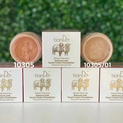 Sheep Placenta Natural Look Foundation Make Up SPF Cream TIANDE 50g