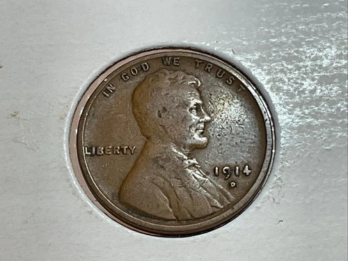 1914-D Lincoln Cent original in fine