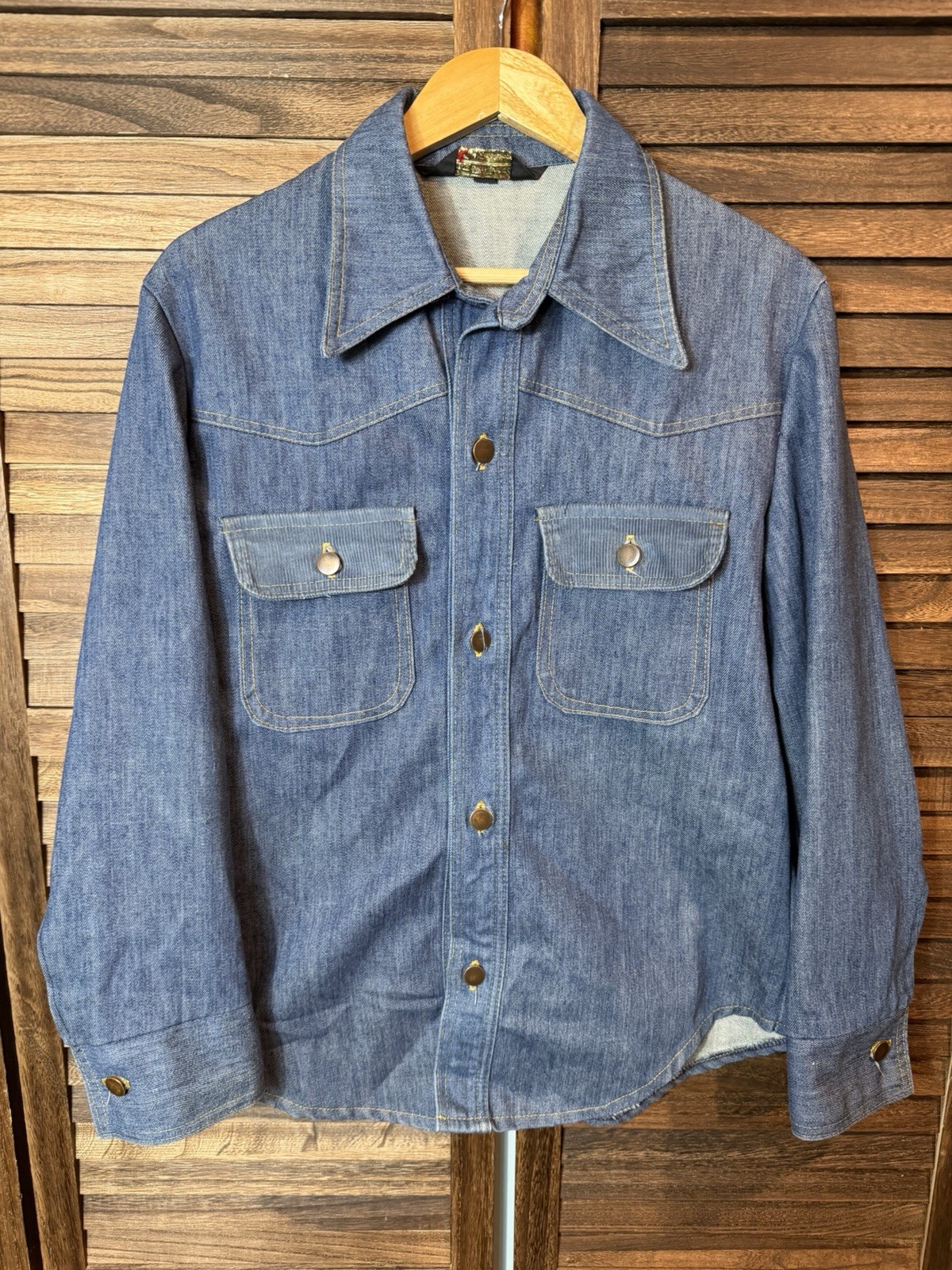 VTG 60s/70s Sears Workwear Denim Jacket Size Medium - Gem