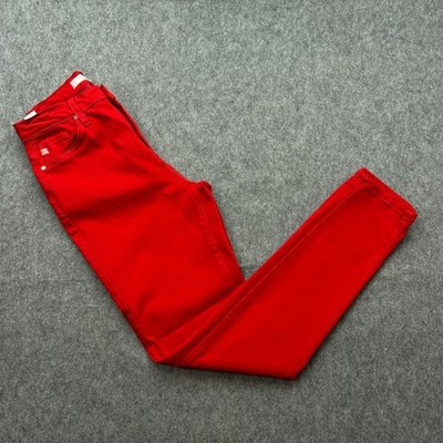 KanCan Premier Skinny Jeans Women's Size 29 Red Stretch Denim