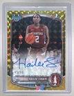 Hailee Swain 2025 Bowman Chrome Gold Geometric Refractor 1st RC Auto 45/50