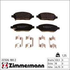 Zimmermann 22326.180.2 Bremsbelagsatz für OPEL KARL C16 Bremse Bremsbeläge