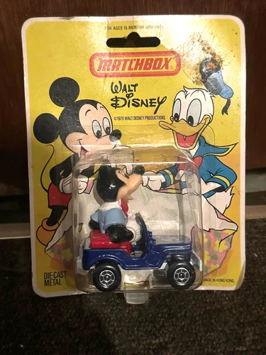 MATCHBOX 1979 WALT DISNEY WD-5 MICKEY MOUSE MICKEYS MAIL JEEP LESNEY PRODUCTS