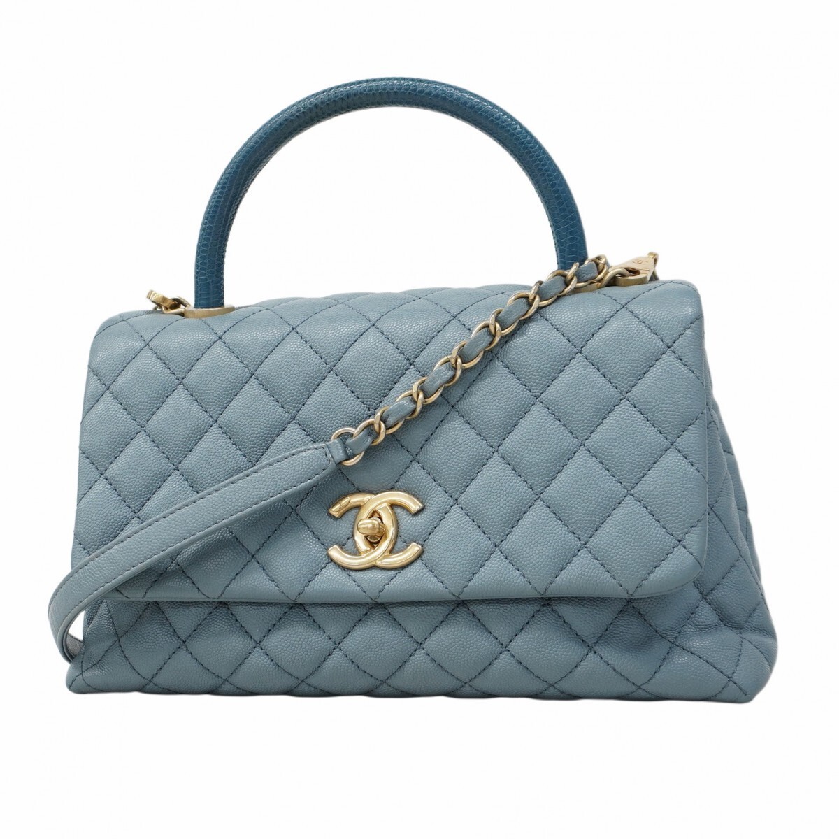 Chanel Coco Matelasse Chain Bag Sky Blue 570034  