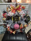 Softball Sports Mesh Wreath Door. 14 Inch Wire Frame. Personalize Number — photo 3