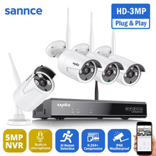 Wireless NVR CCTV System 3MP IP Camera WIFI IR Night Vison Audio in CCTV Home Se