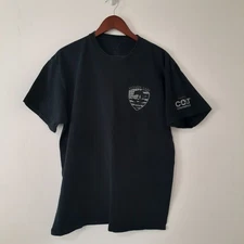 Port and Company Men's Black XL Cotton T-Shirt Spartan Molon Labe Colt Intl