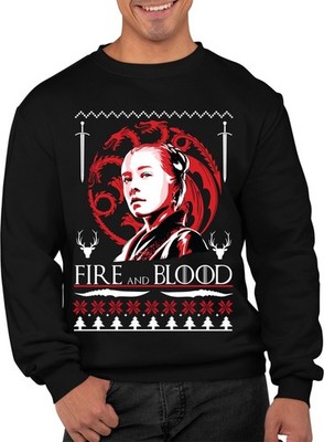 Targaryen Feuerdrache Weihnachtspullover Ugly Christmas Sweatshirt Unisex Erwachsene