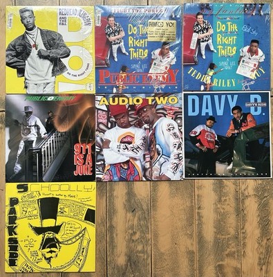 x7 1980's East Coast Hip Hop Public Enemy Audio Two Schoolly D Davy spike lee