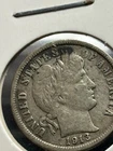 1913 P Barber Dime - U.S.  10 cents silver coin VF DETAILS