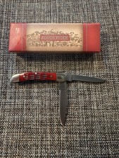 Rough Rider 2" Tiny Copperhead Red Jigged Bone Handles w/Loop RR293