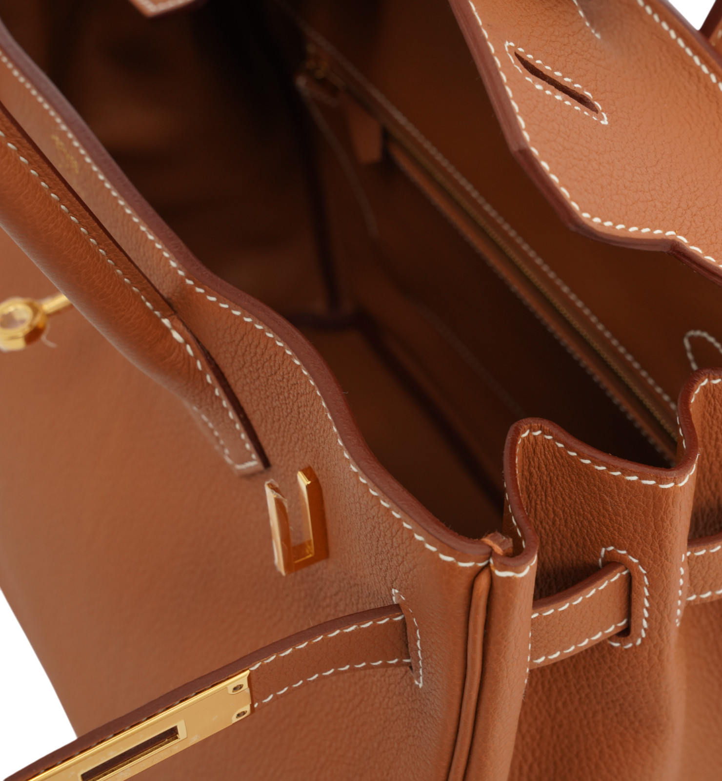 Hermès Birkin 25 Gold (37) Togo GHW Luxury Designer Hand Bag image 5