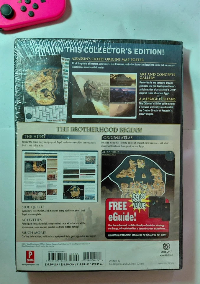 2017 Assassin's Creed Origins Collector's Edition Guide w/ Map Poster | Sealed - Image 2 of 2