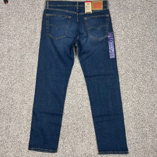 NWT Levis 505 Jeans Mens 36x34 Regular Fit Stretch Dark Wash Denim Straight Leg - Picture 3 of 6