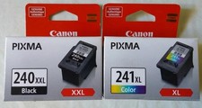 Genuine Factory Sealed Canon 240XXL Black 241XL Color Ink Cartridges