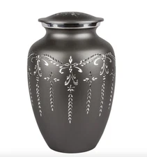 NEW! Medium Fancy Flourish Cremation Urn (8")