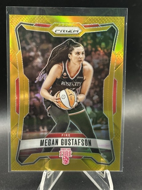 2022 PANINI PRIZM WNBA MEGAN GUSTAFSON GOLD 01/10 #178 FIRST ON PRINT GUS BUS SP