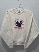 Vintage 1999 NY Yankees World Series Embroidered Adidas Sweatshirt size XL