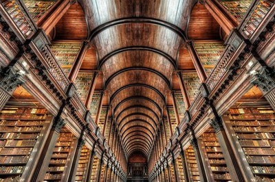 Trinity College Library Dublin Ireland Long Room Poster 16x24